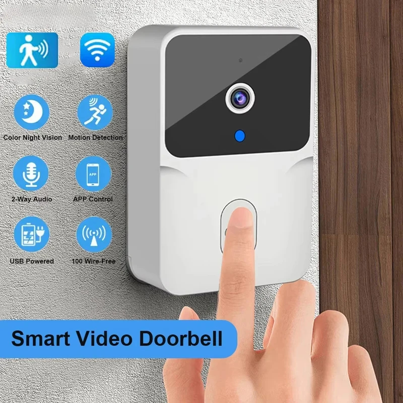 Home Security Camera Installation - Smart Home WiFi Video Doorbell Wireless