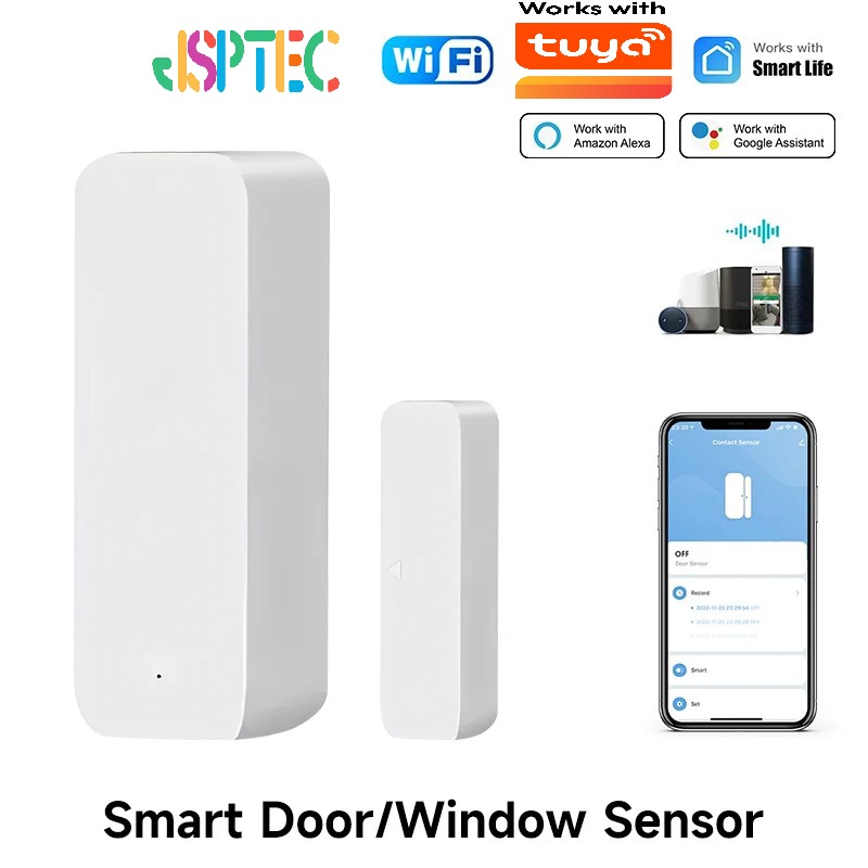 Home Security Technology - Tuya WiFi Smart Door Sensor Door