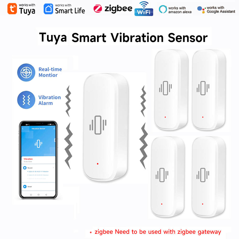 Tuya WiFi Zigbee Smart Vibrati - Home Security App recension och pris