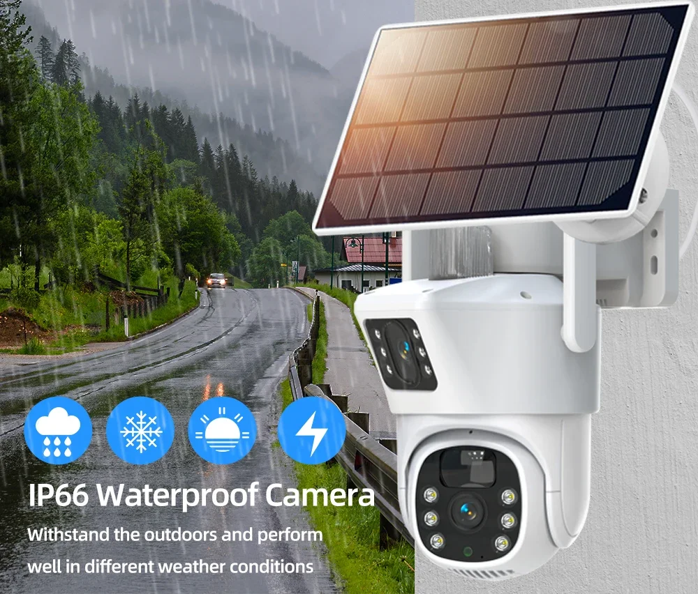 4K 8MP Dual Lens Wifi Solar CC - Home Security Nvr recension och pris