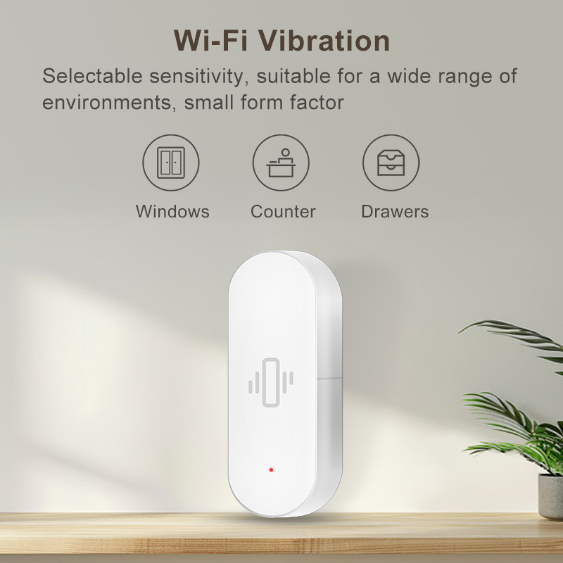 Tuya WiFi Vibration Sensor, Se - Home Security App recension och pris