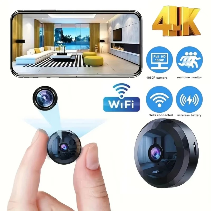4K Mini WiFi Camera Wireless S - Home Security Ai recension och pris