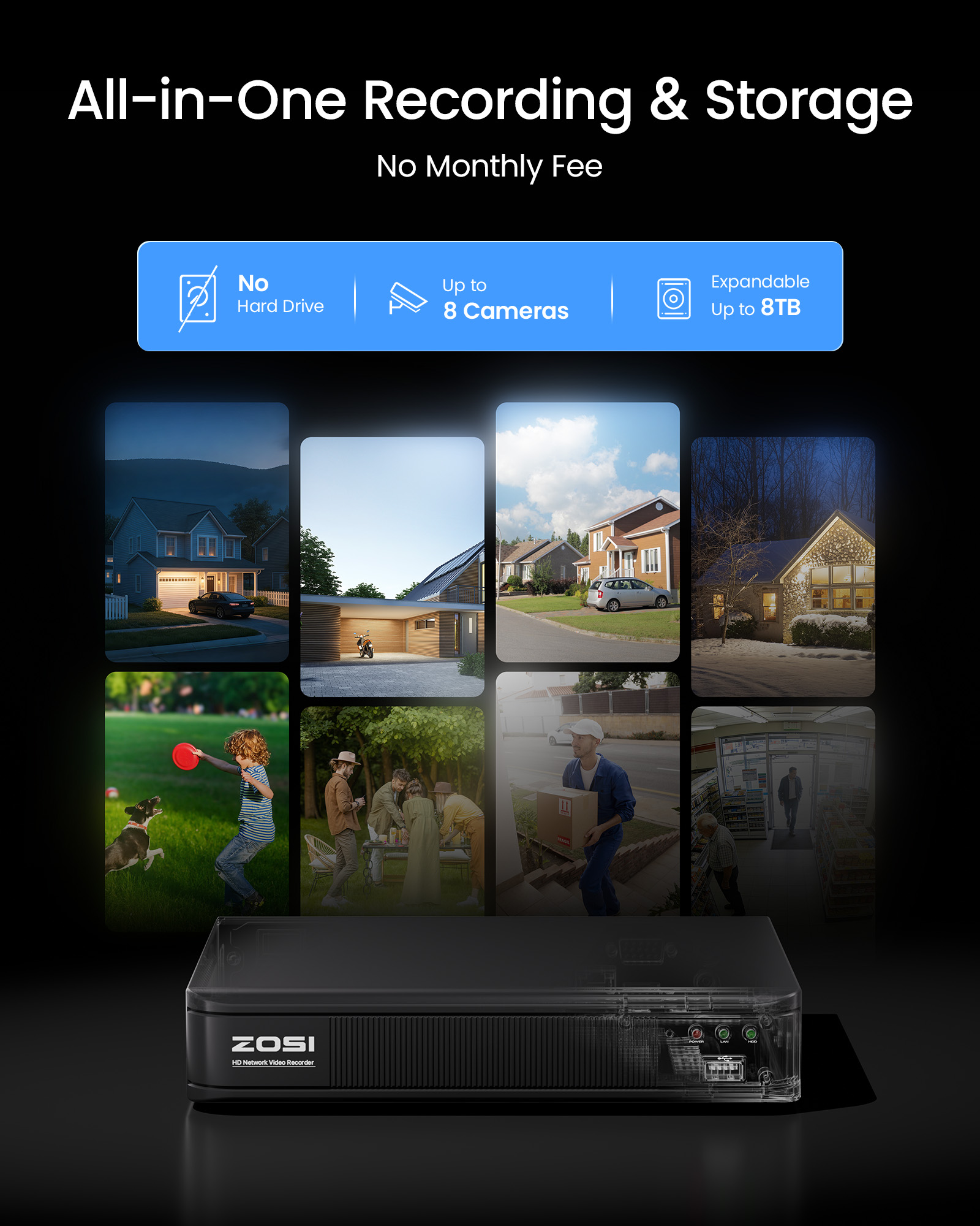 ZOSI 3K Lite Wired CCTV Securi - Home Security Camera Installation recension och pris