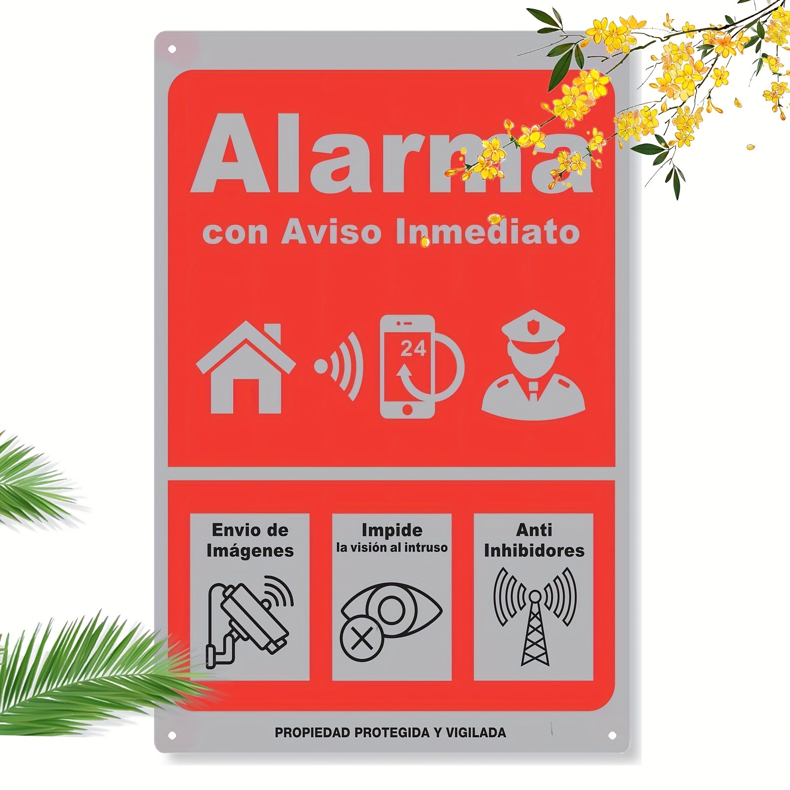 Vintage Spanish Alarma Alarm M - Home Security Logo recension och pris