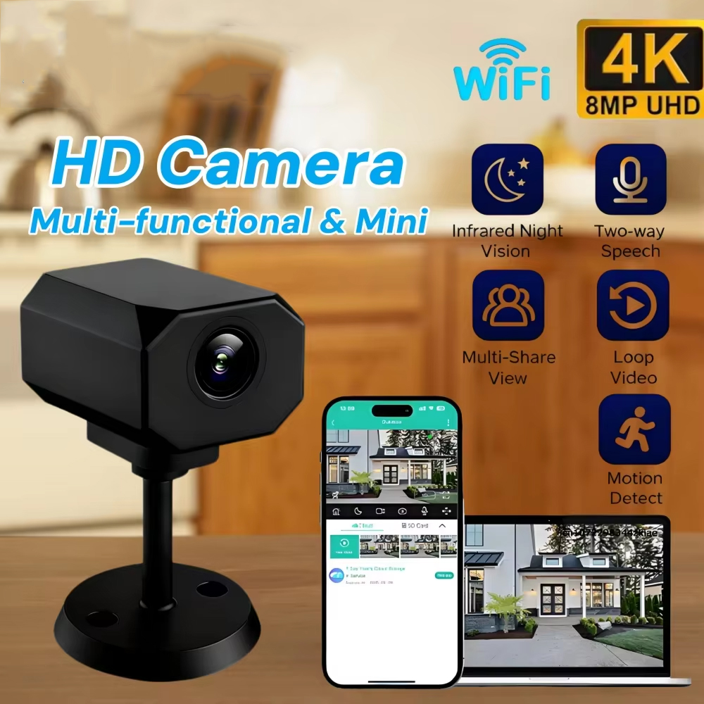 4K HD WiFi Security Camera for - Home Security Camera Installation recension och pris