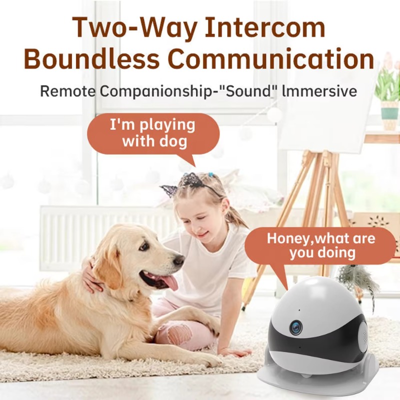Wireless 2K HD Mobile Pet Comp - Home Security Ai recension och pris