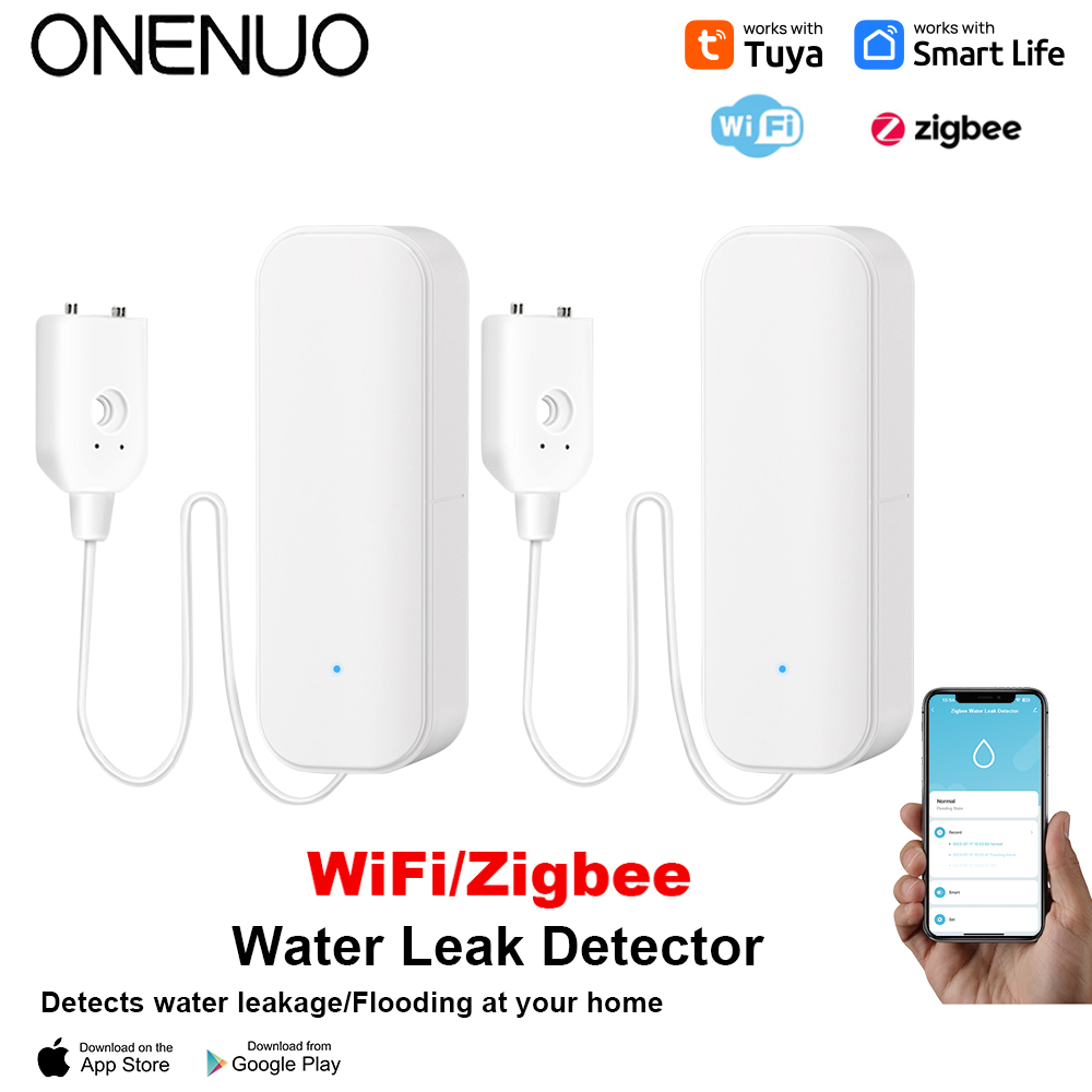 WiFi/Zigbee Water Sensor Tuya  - Home Security Technology recension och pris