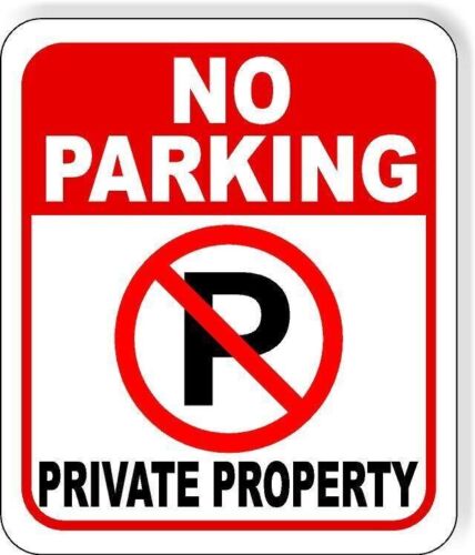 No Parking Symbol PRIVATE PROP - Home Security Logo recension och pris