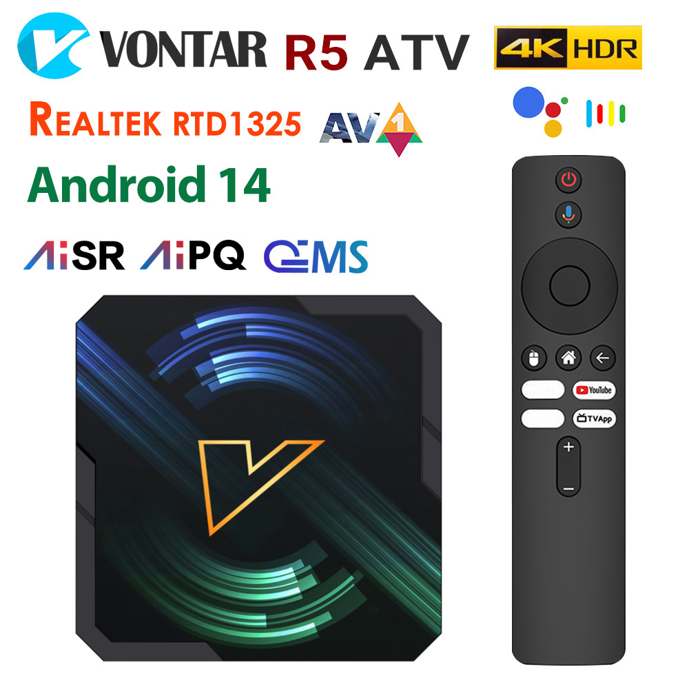 VONTAR R5 ATV Android14 TV Box - Home Security Ai recension och pris