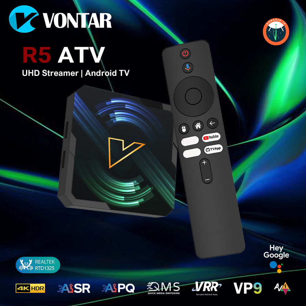 VONTAR R5 ATV Android14 TV Box - Home Security Ai recension och pris