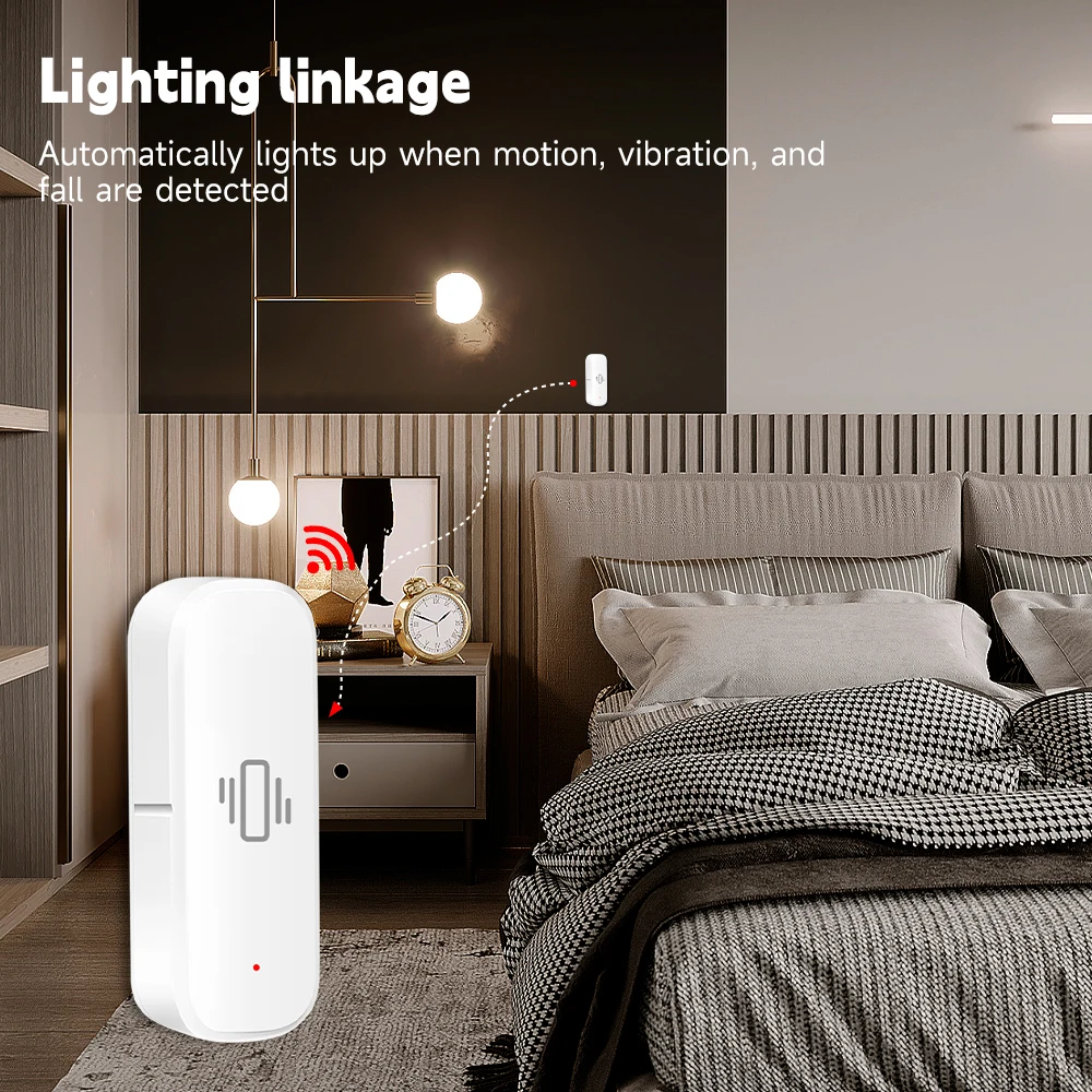 WiFi/Zigbee Smart Vibration Se - Home Security App recension och pris