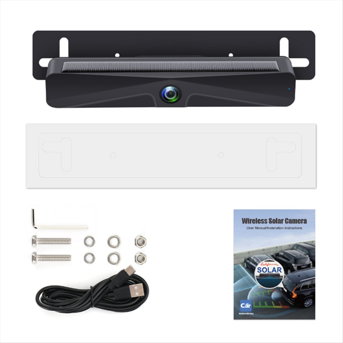 Fits for Car Rear License Came - Camera Solar Wireless recension och pris