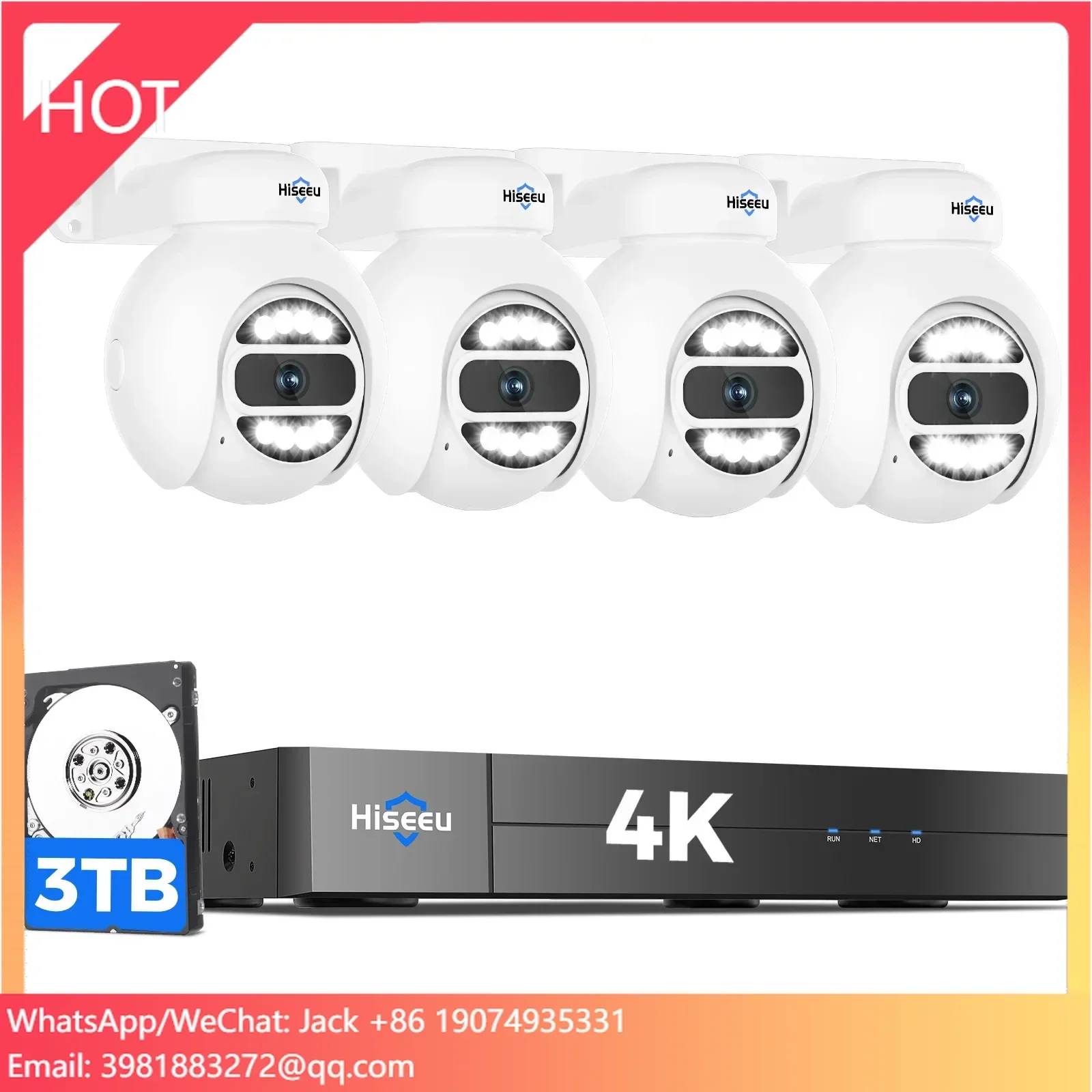 Hiseeu Automatic Tracking 5mp  - Home Security And Camera System recension och pris