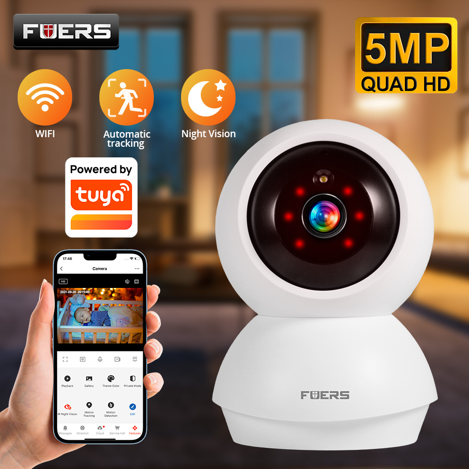 Fuers 5MP WiFi Camera Home Ind - Home Security Ai recension och pris