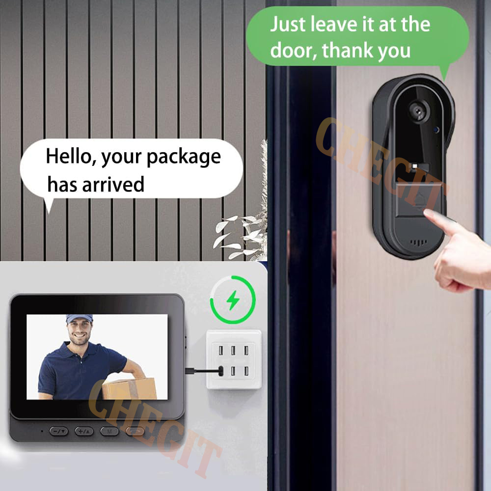 Wireless Wifi Doorbell Camera  - Home Security Camera Installation recension och pris