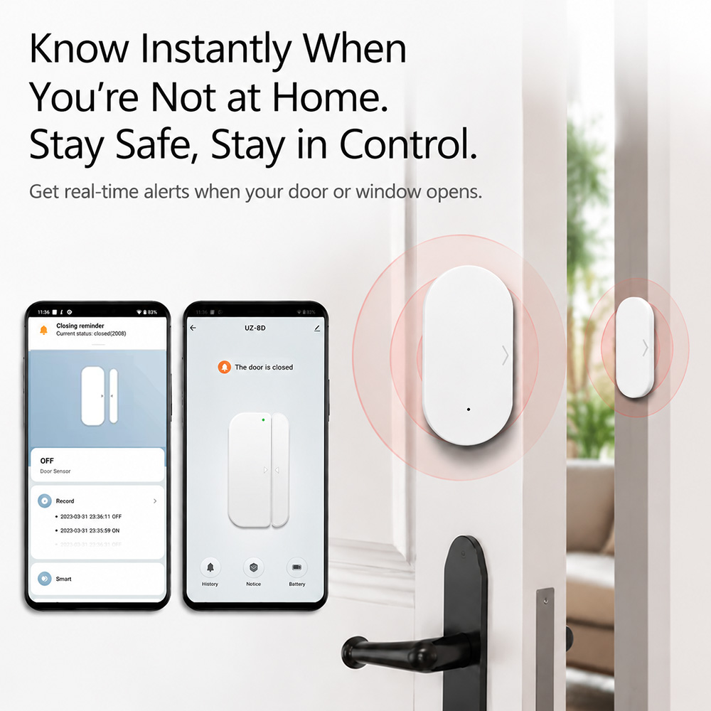 Zigbee 3.0 Door Window Sensor  - Home Security Technology recension och pris
