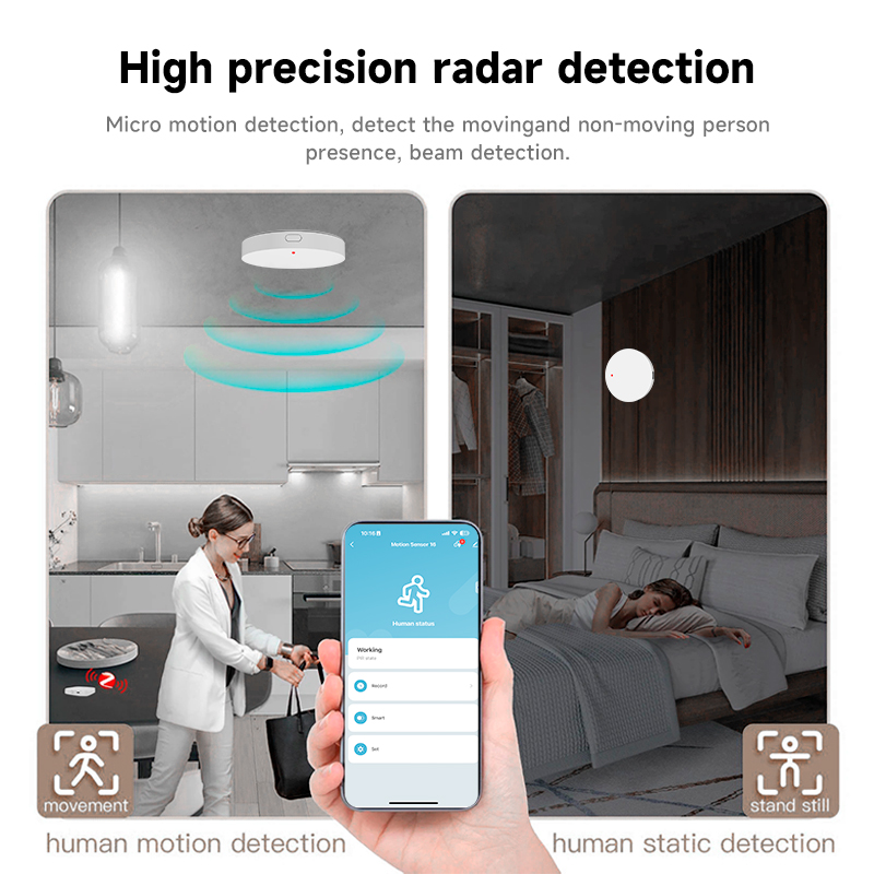 Tuya Zigbee 3.0 24GHz MmWave H - Home Security Technology recension och pris