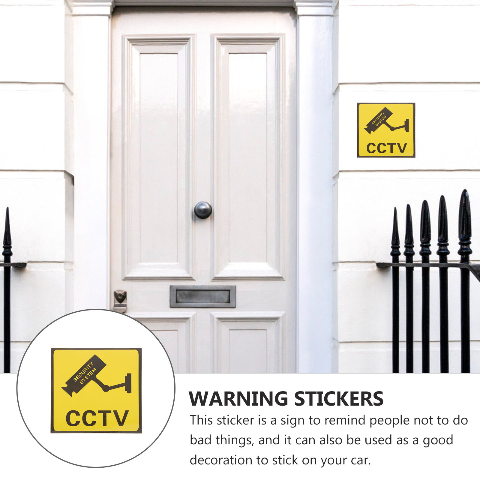 10Pcs Camera Monitoring Signs  - Home Security Companies recension och pris