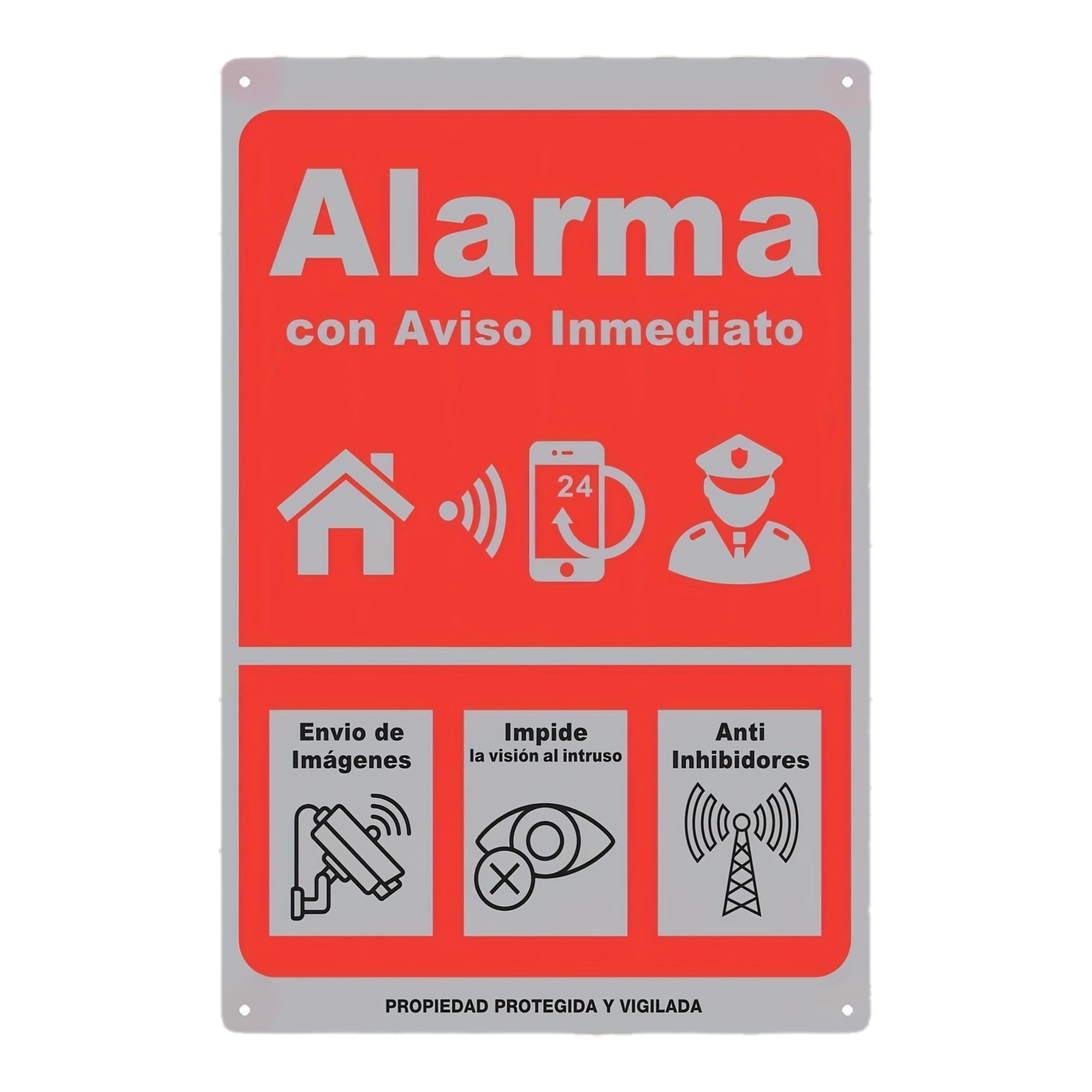 Instant Alert Alarm Sign -  Ir - Home Security Logo recension och pris
