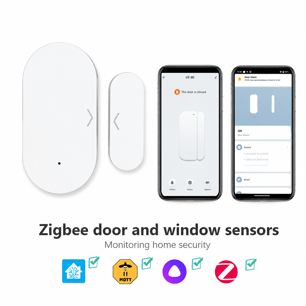 Zigbee 3.0 Door Window Sensor  - Home Security Technology recension och pris