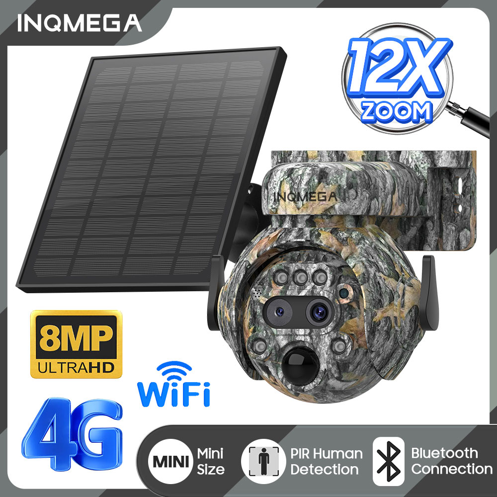 INQMEGA 8MP Solar Powered Came - Camera Solar Wireless recension och pris