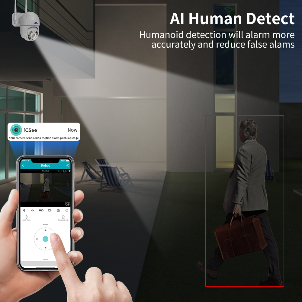 Hiseeu 8MP 4K PTZ Wifi Camera  - Home Security Ai recension och pris
