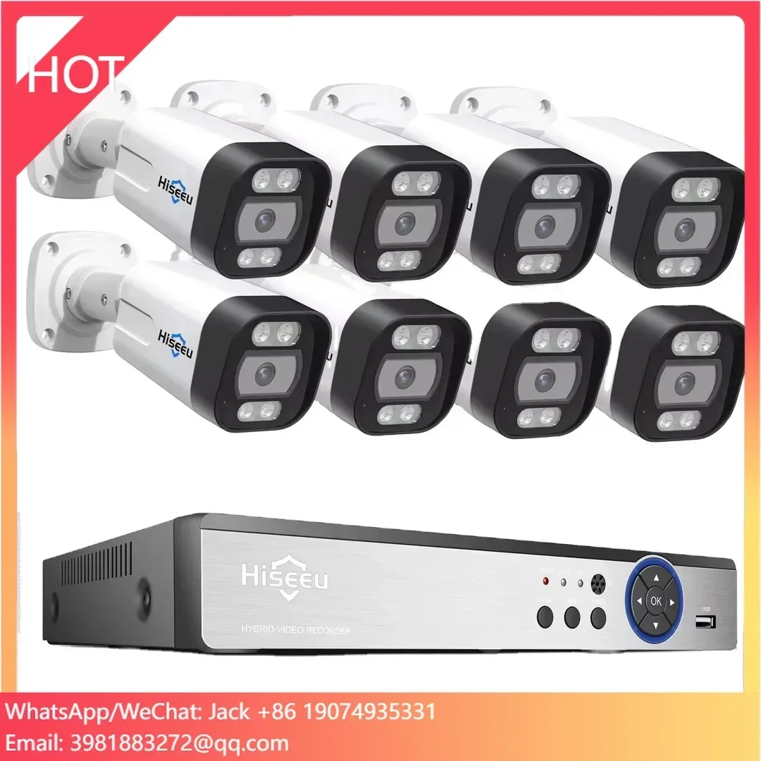 Hiseeu 4K 8channel 8mp Outdoor - Home Security And Camera System recension och pris