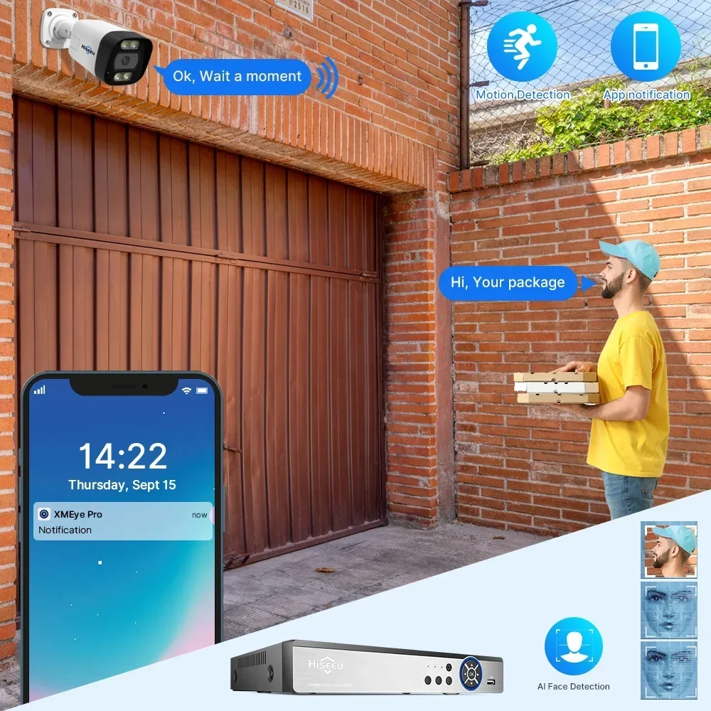 Hiseeu 4K 8channel 8mp Outdoor - Home Security And Camera System recension och pris