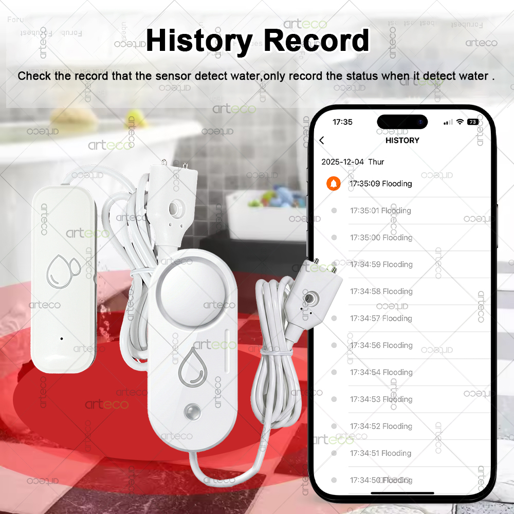 Zigbee Water Leakage Sensor Fl - Home Security App recension och pris