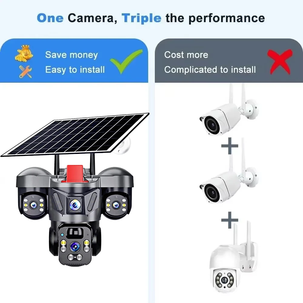 KERUI V380 Pro Outdoor PTZ 6MP - Home Security Camera Installation recension och pris