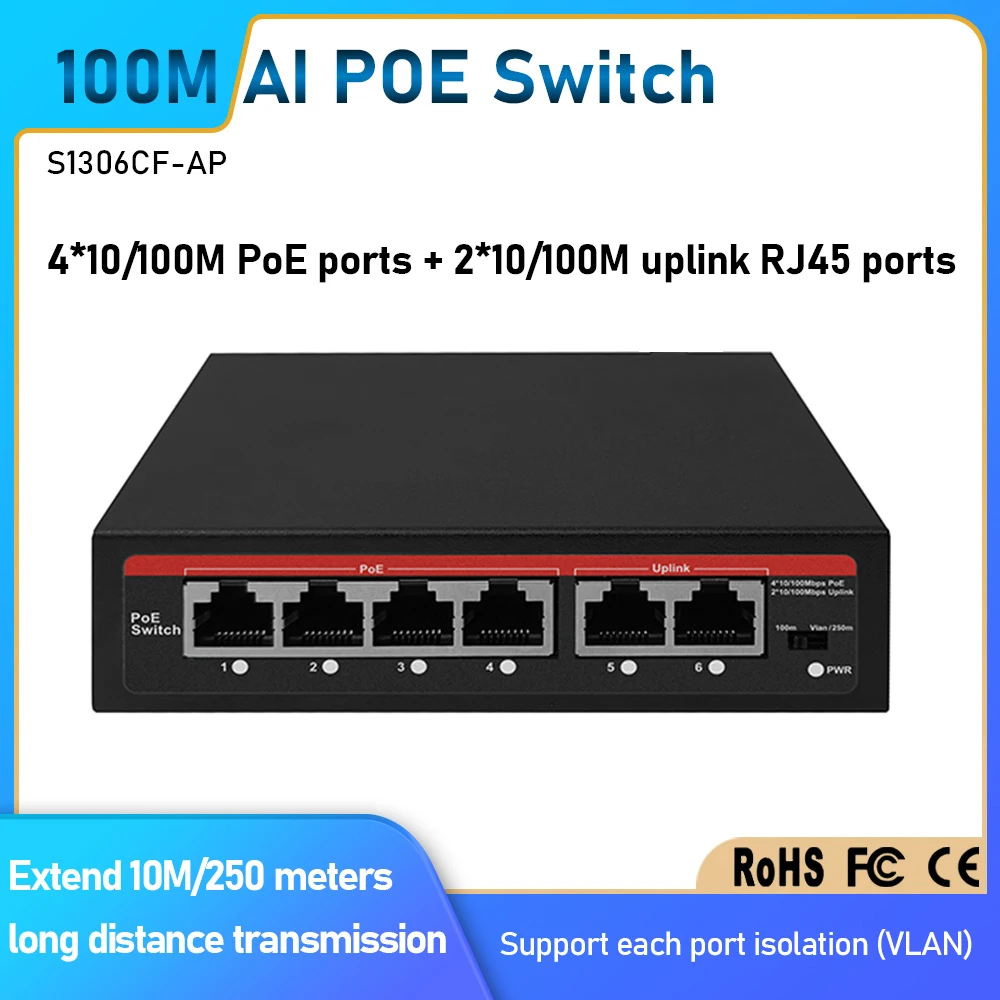 High Quality EWIND 6Port AI Po - Home Security Ai recension och pris