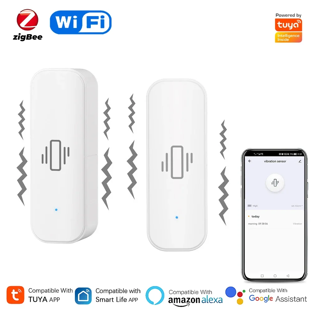 Tuya WiFi/Zigbee Smart Vibrati - Home Security App recension och pris