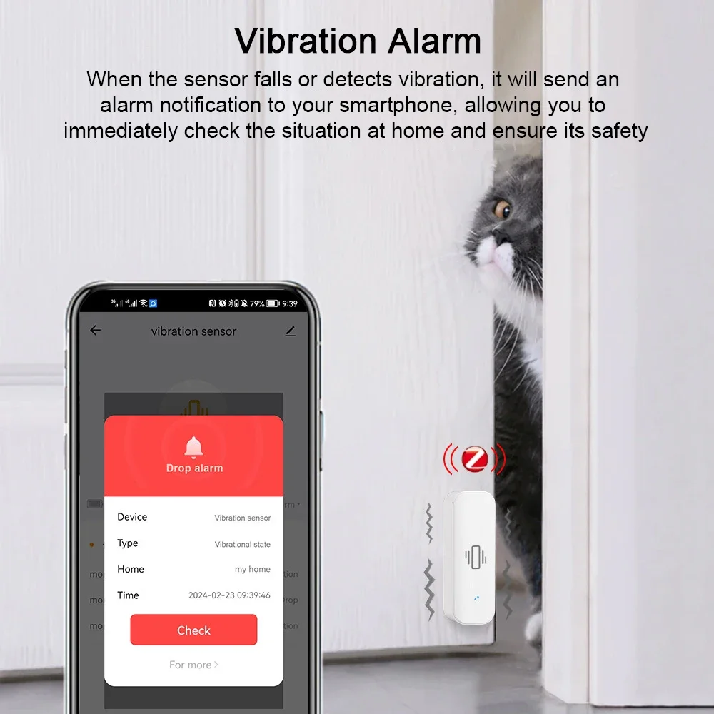 Tuya WiFi/Zigbee Smart Vibrati - Home Security App recension och pris