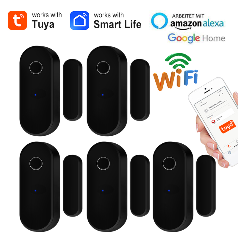 Tuya WiFi Door Open Close Dete - Home Security Technology recension och pris