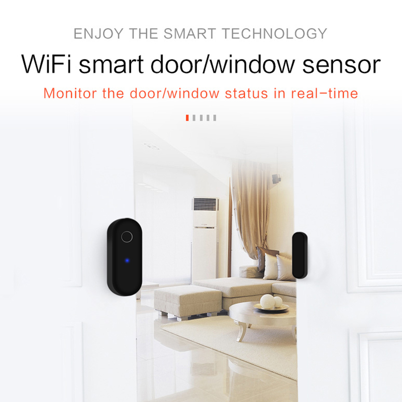 Tuya WiFi Door Open Close Dete - Home Security Technology recension och pris