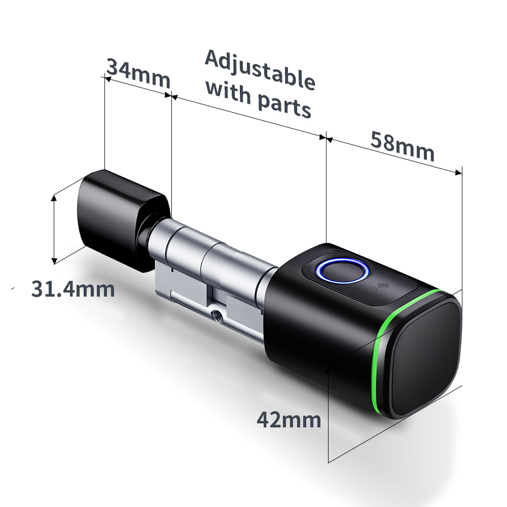 Smart Cylinder Lock Tuya 60-90 - Home Security Brand recension och pris