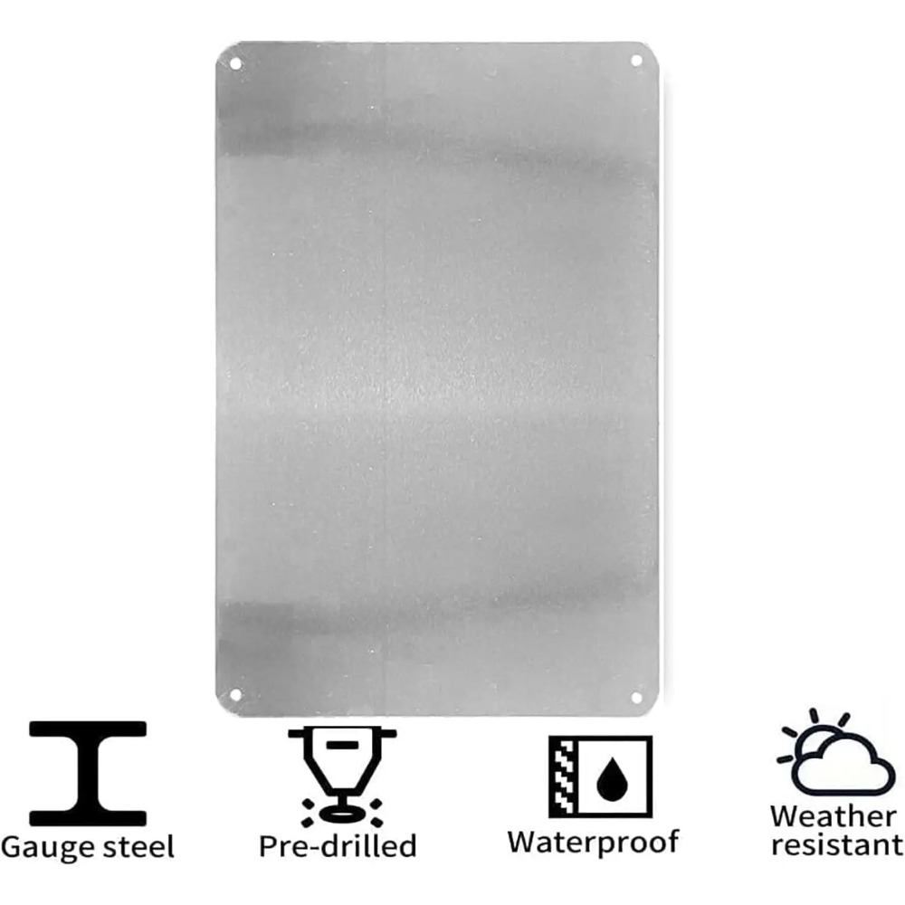 Aluminum metal sign wall decor - Home Security Logo recension och pris
